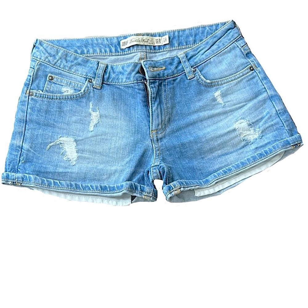 Zara Denim Shorts – Size US 2 – Premium Wash – Stretch Fit